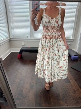 Anthropologie floral sundress with adjustable straps NWTS